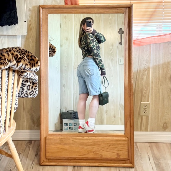 Vintage 34" Levis 505 Distressed Long Denim Jean Shorts. 80s 90s Y2K 2000s 00s. - Picture 9 of 11